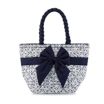 NaRaYa_Handbag_Geometric_Print_Quilted_Bag_Twisted_Rope_Handle