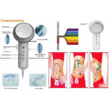 3 in 1 Infrared Massager Ultrasound Ultrasonic Skin Slimming Beauty Instrument